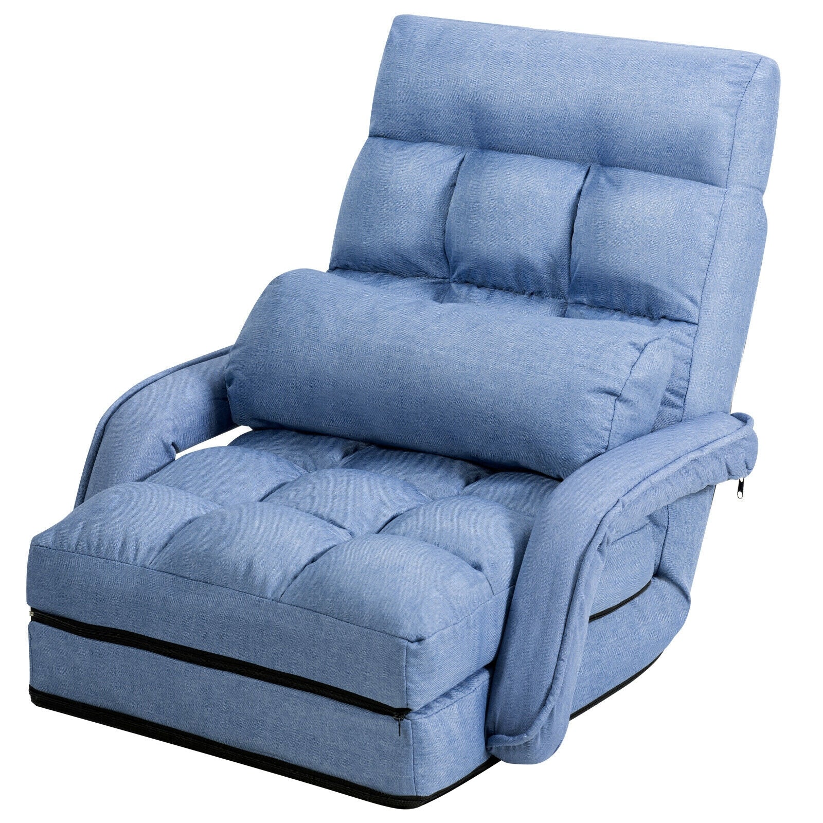 Adjustable Lounge Chair with Detachable Cushion & Pillow Comfortable