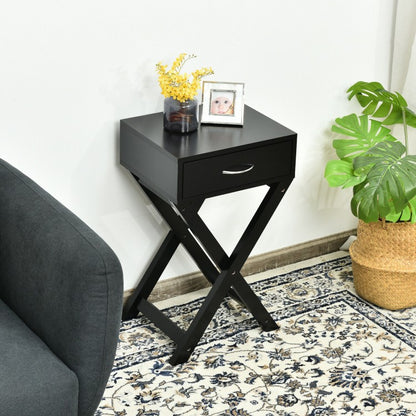 Table d'appoint d'appoint moderne en forme de X