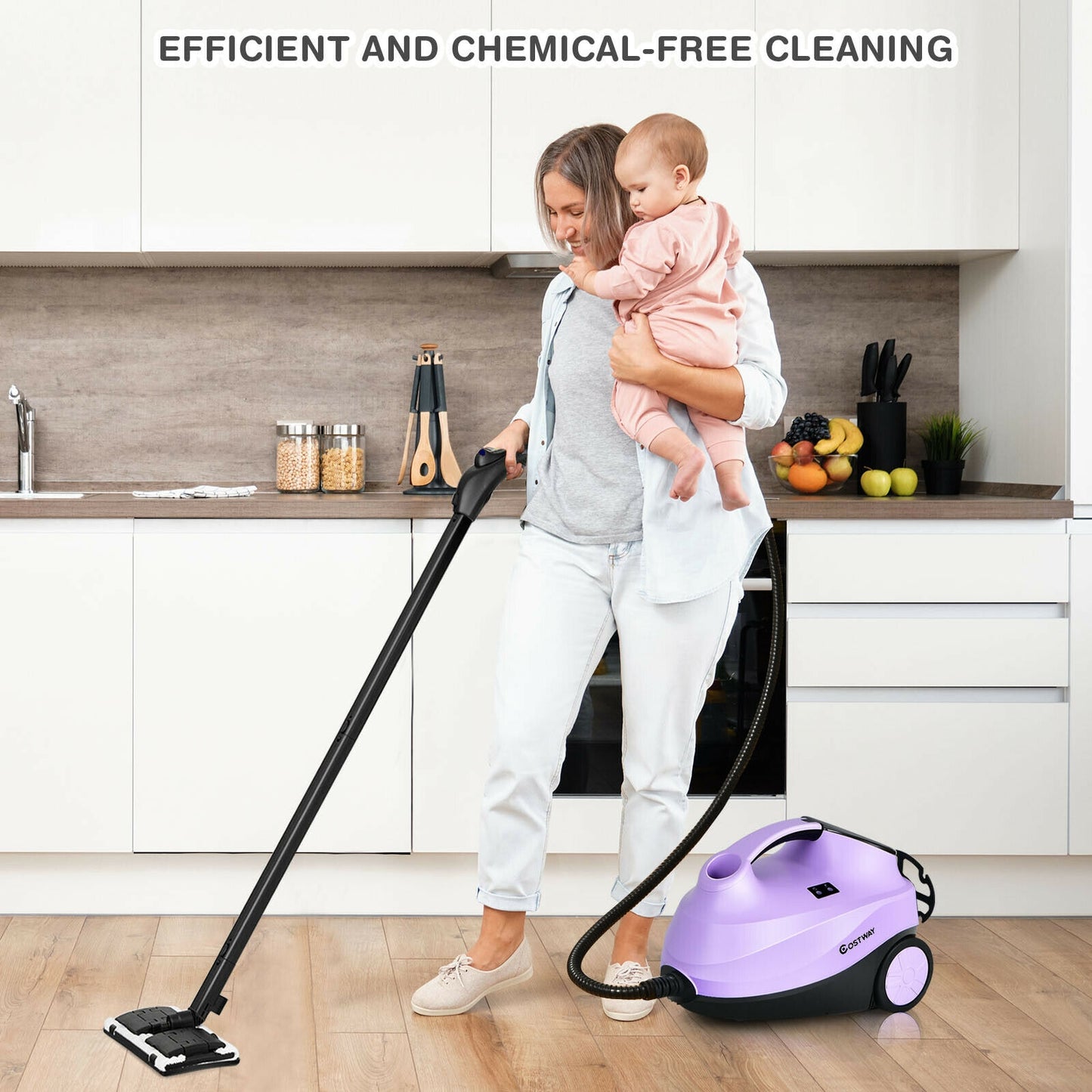 2000W Heavy Duty Multi-purpose Steam Cleaner Mop with Detachable Handheld Unit