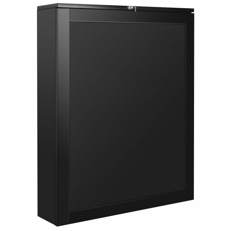 Convertible Wall Mounted Table with A Chalkboard-Black