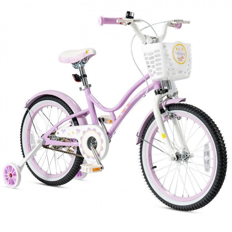 18 Inch Kids Adjustable Bike Toddlers with Training Wheels