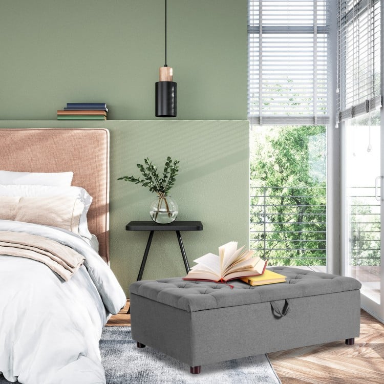 Folding Ottoman Sleeper Bed with Mattress for Guest Bed and Office Nap