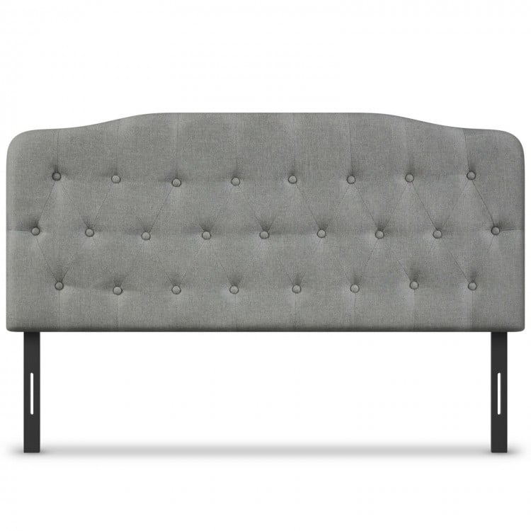 Queen Size Upholstered Headboard with Adjustable Heights