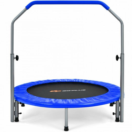 Trampoline d'exercice pliable de 40 pouces avec sac de transport pour rampe à 4 niveaux