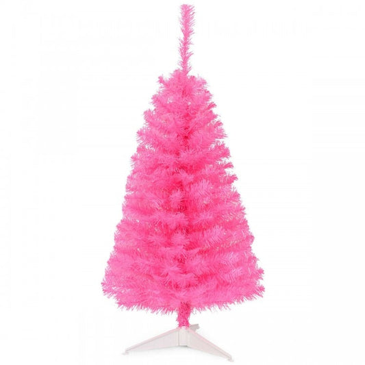 36 Inch Unlit Artificial Christmas Mini Tree with Plastic Stand