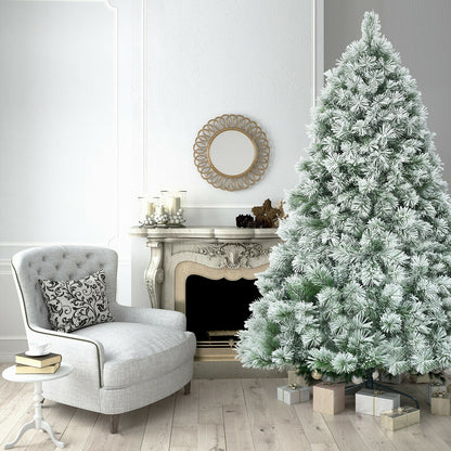 7 Feet Artificial Christmas Tree with Snowy Pine Needles