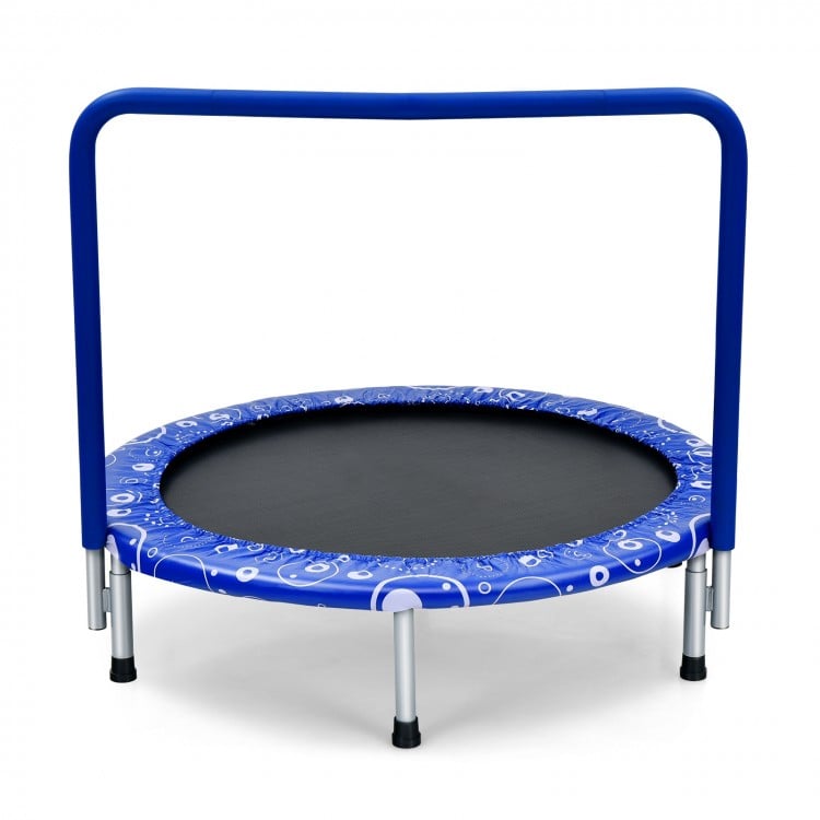 36 Inch Kids Trampoline Mini Rebounder with Full Covered Handrail