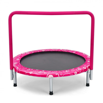 36 Inch Kids Trampoline Mini Rebounder with Full Covered Handrail