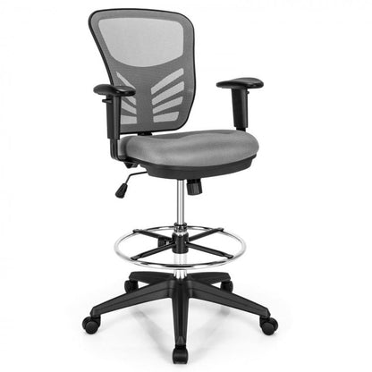 Ergonomic Mesh Office Chair with Adjustable Back Height and Armrests