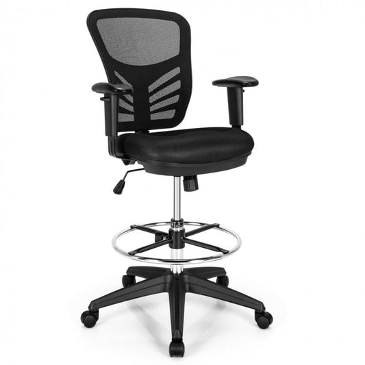 Ergonomic Mesh Office Chair with Adjustable Back Height and Armrests