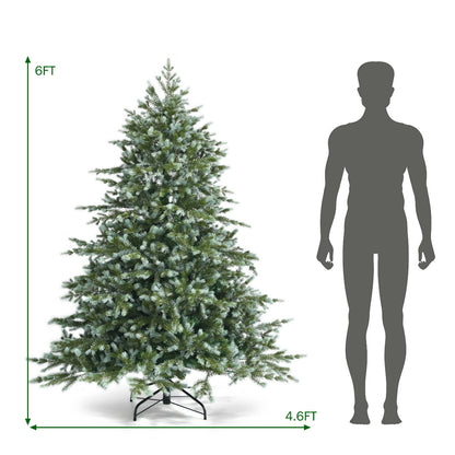 Sapin de Noël artificiel à charnières de 6 pieds