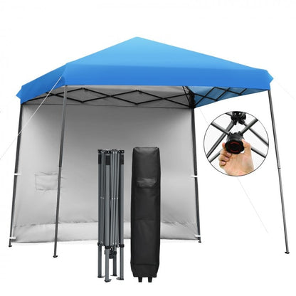 10 x 10 Feet Pop Up Tent Slant Leg Canopy with Roll-up Side Wall