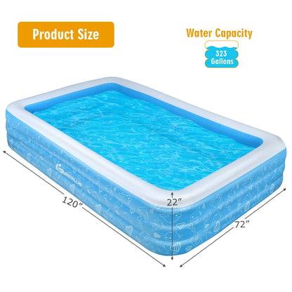 Piscine familiale gonflable de taille standard