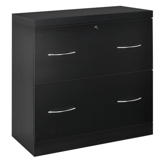 2-Drawer File Cabinet with Lock Hinging Bar Letter and Legal Size