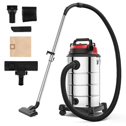 Aspirateur d'atelier 6 CV 9 gallons avec fonctions sèches, humides et de soufflage