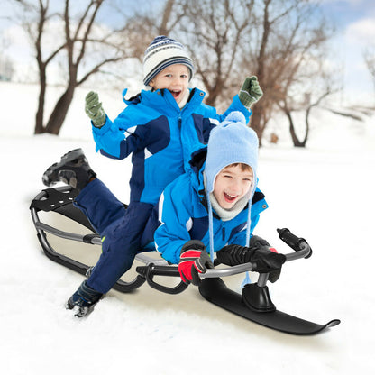 Traîneau Snow Racer avec poignées texturées et siège en maille