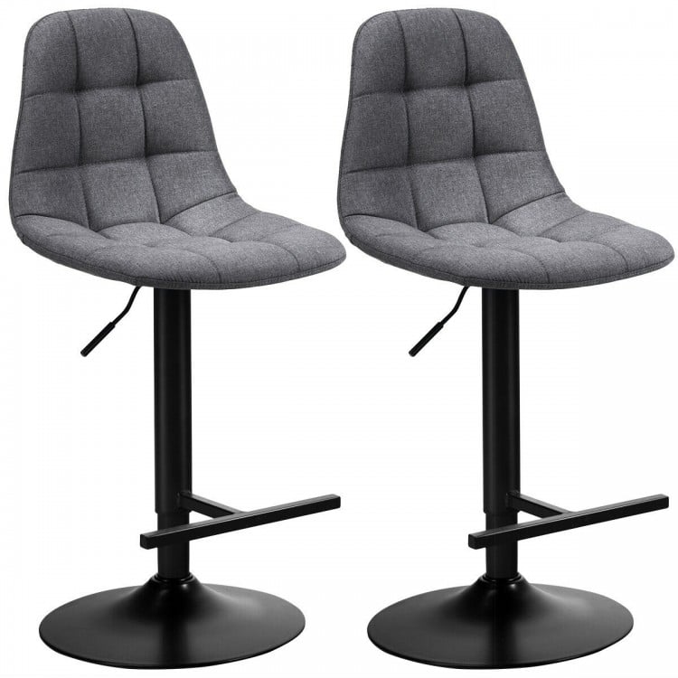 Height Adjustable Modern 360 Degrees Swivel Barstools with Footrest