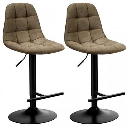 Height Adjustable Modern 360 Degrees Swivel Barstools with Footrest