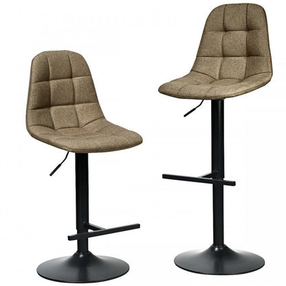 Height Adjustable Modern 360 Degrees Swivel Barstools with Footrest