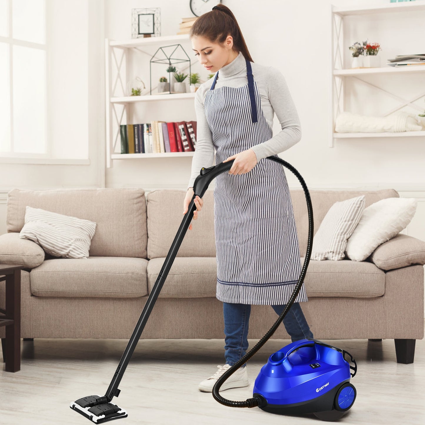 2000W Heavy Duty Multi-purpose Steam Cleaner Mop with Detachable Handheld Unit