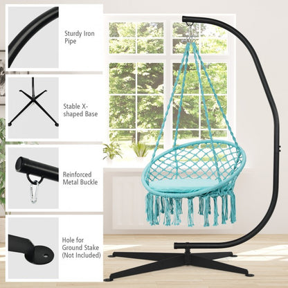 Solid Steel C Hammock Frame Stand