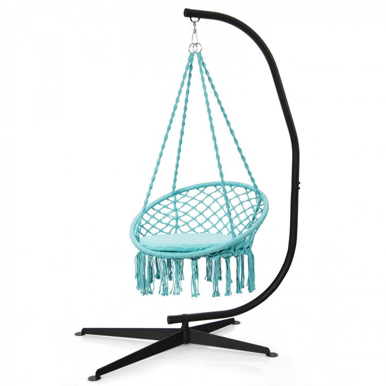 Solid Steel C Hammock Frame Stand