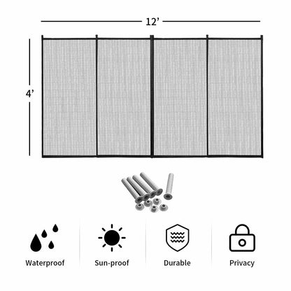 Clôture de sécurité pour piscine creusée de 4 x 12 pieds