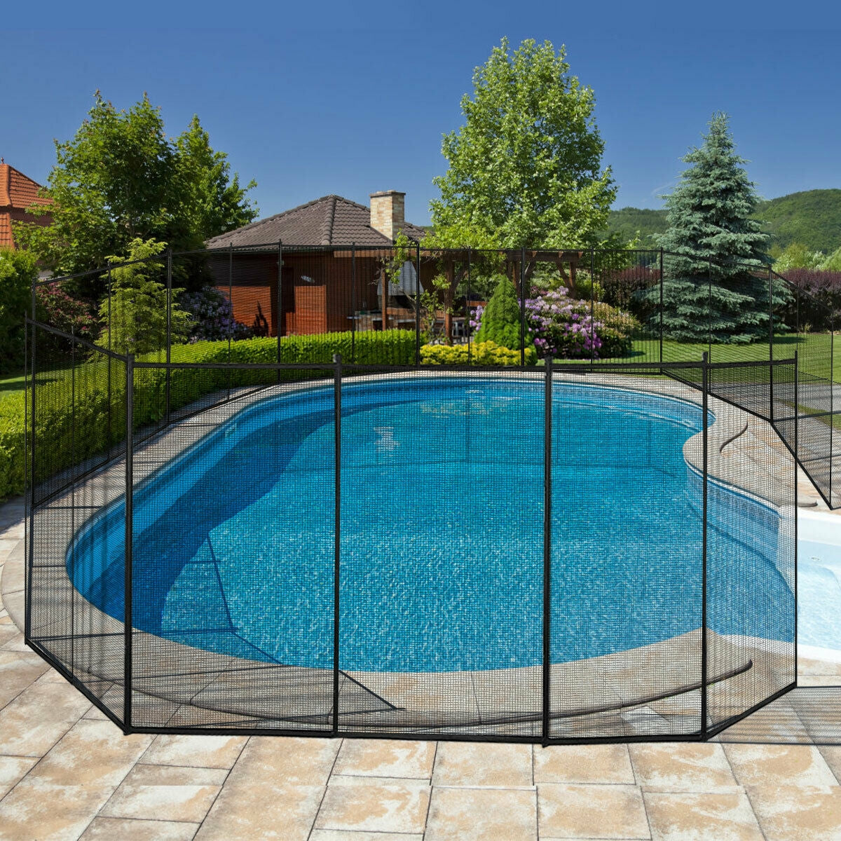 4 x 12 Feet In-ground Swimming Pool Safety Fence