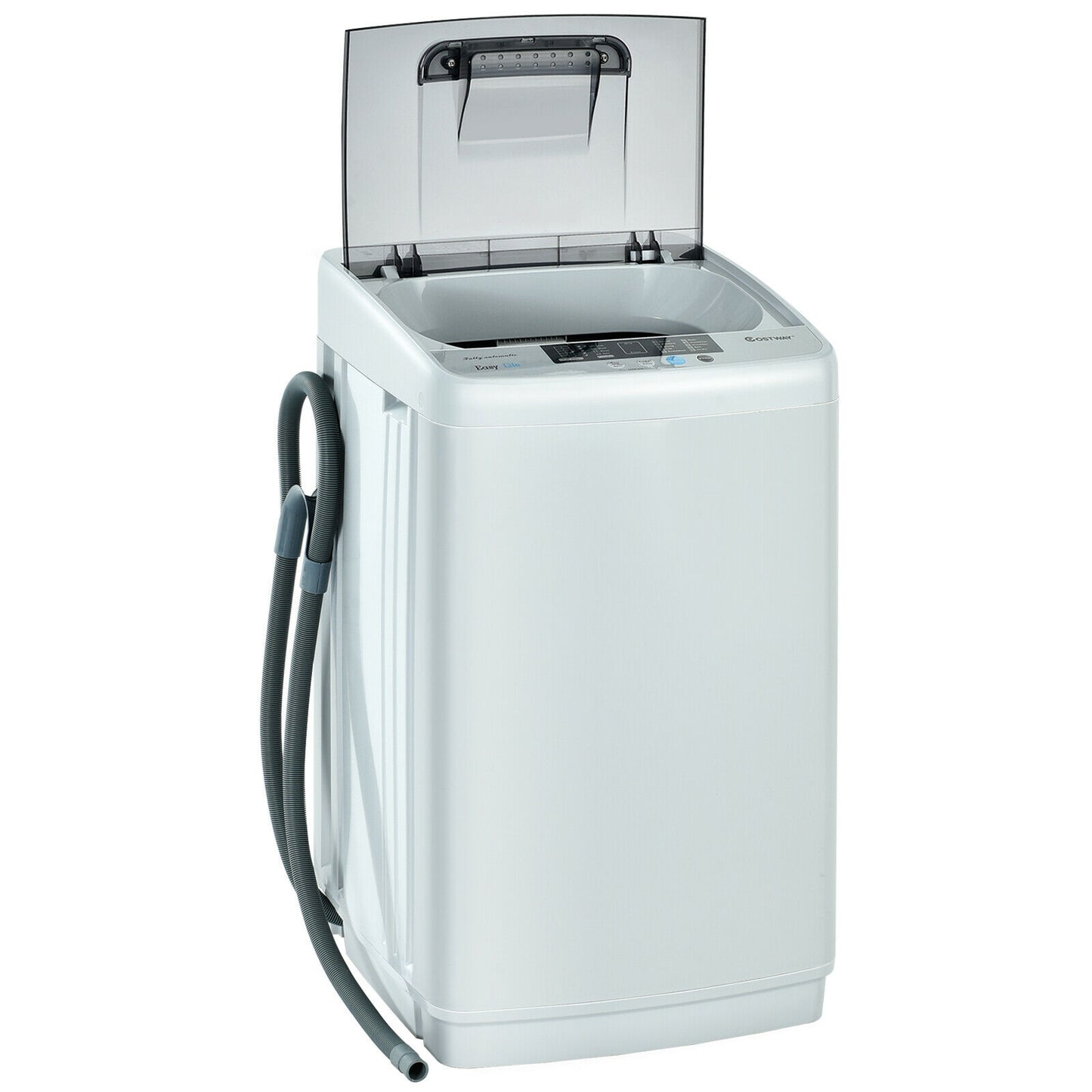 8.8 lbs Portable Full-Automatic Laundry Washing Machine with Drain Pump