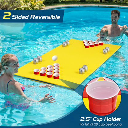 5.5 Feet x 35.5 inch 3-Layer Multi-Purpose Floating Beer Pong Table