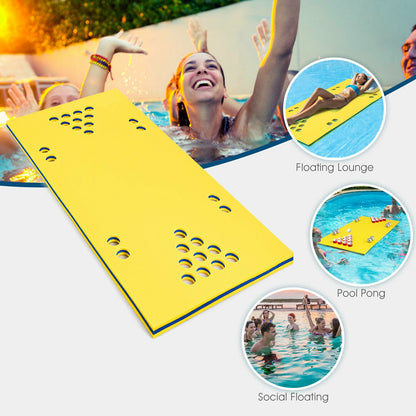 5.5 Feet x 35.5 inch 3-Layer Multi-Purpose Floating Beer Pong Table