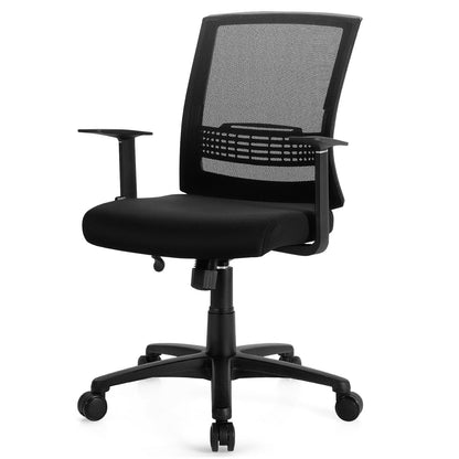 Adjustable Mid Back Mesh Office Chair with Lumbar Support