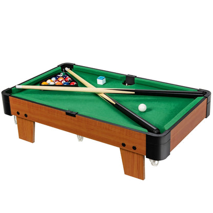 Ensemble de mini-table de billard de 24 pouces Table de billard d'intérieur avec accessoires