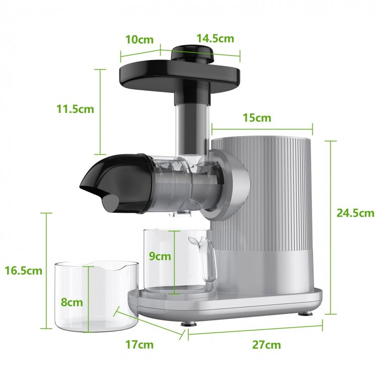 Horizontal Slow Masticating Extractor Juicer with Brush