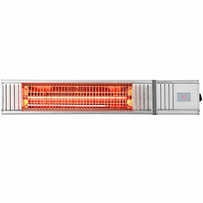 Chauffage de terrasse infrarouge 1500 W avec télécommande et minuterie 24 h pour intérieur et extérieur