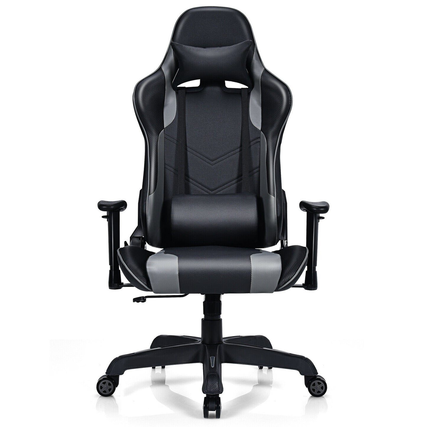 Fauteuil de massage inclinable avec support lombaire - Noir