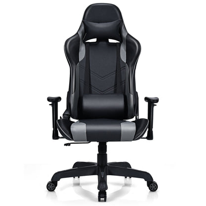 Massage Gaming Recliner  with Lumbar Support-Black