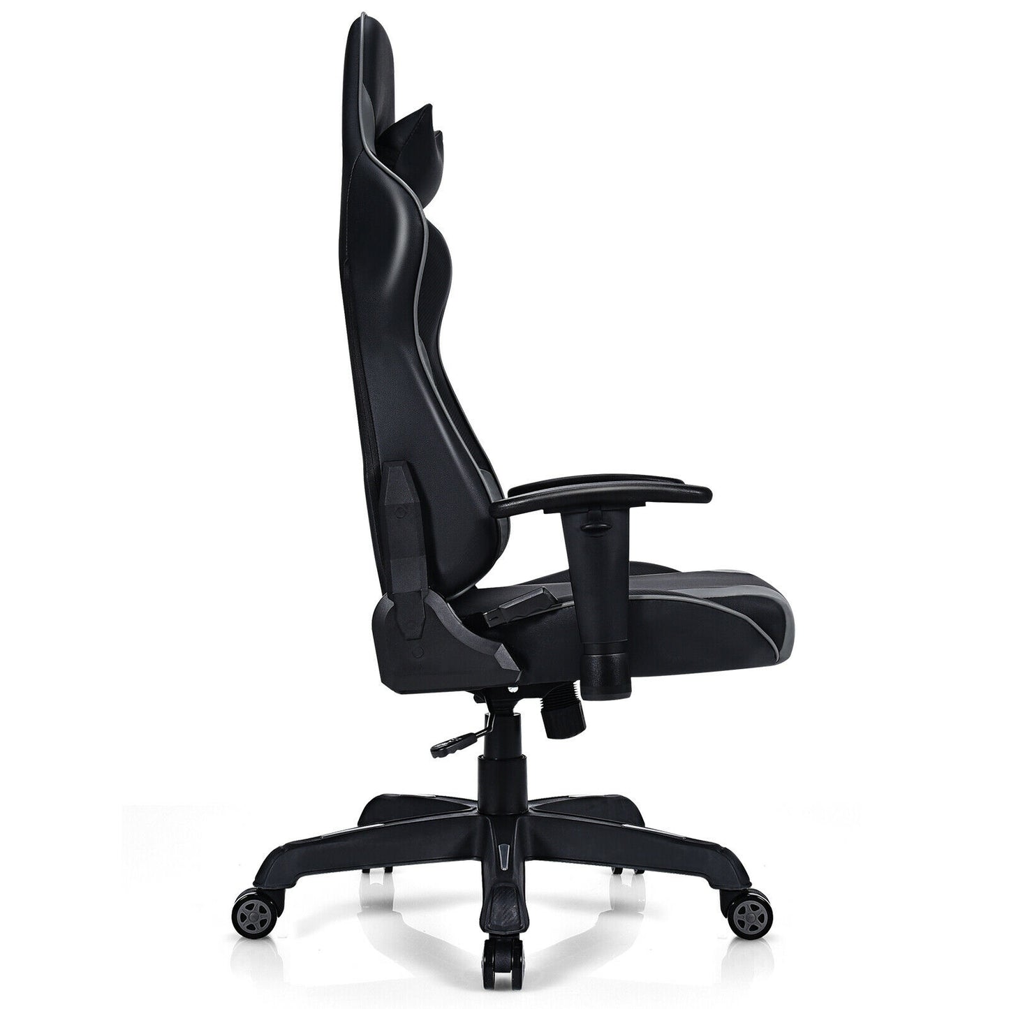 Massage Gaming Recliner  with Lumbar Support-Black