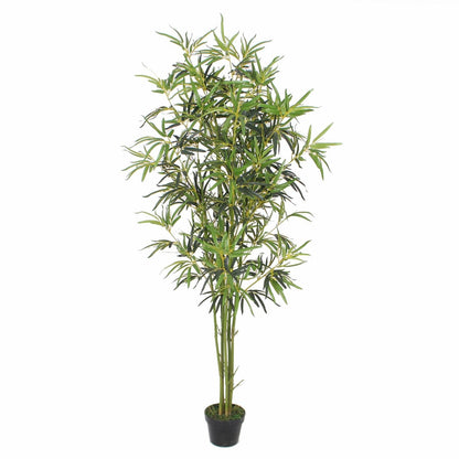 6 ft Artificial Bamboo Silk Tree Decorative Planter