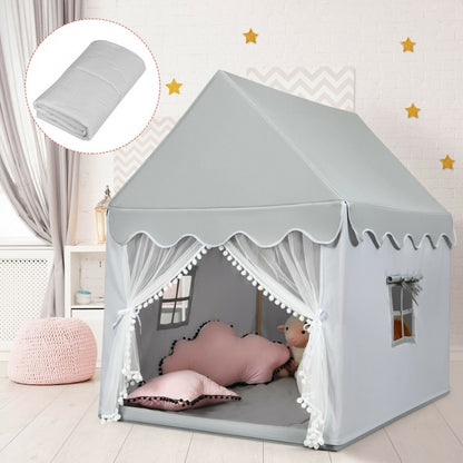 Kids Large Play Castle Fairy Tent with Mat