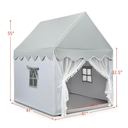 Kids Large Play Castle Fairy Tent with Mat