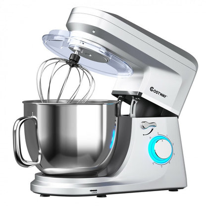 7.5 QT Tilt-Head Stand Mixer 6 Speed 660W with Dough Hook Beater