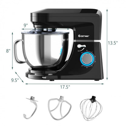 7.5 QT Tilt-Head Stand Mixer 6 Speed 660W with Dough Hook Beater