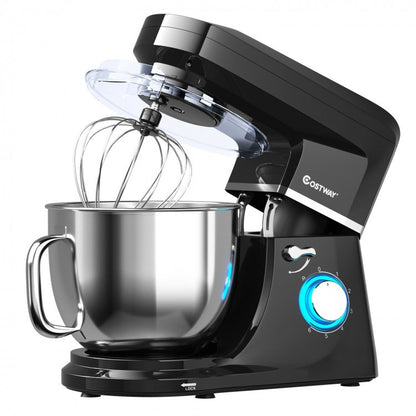 7.5 QT Tilt-Head Stand Mixer 6 Speed 660W with Dough Hook Beater