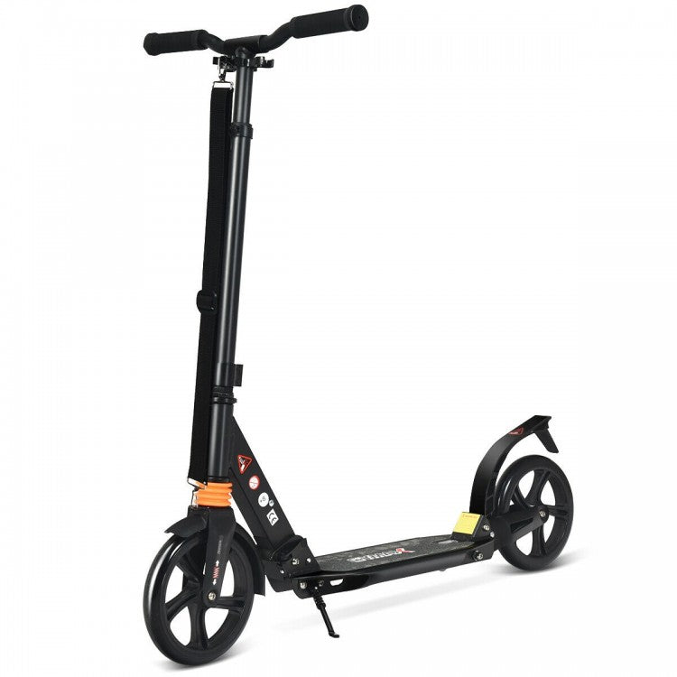 Trottinette pliable en aluminium réglable avec bandoulière