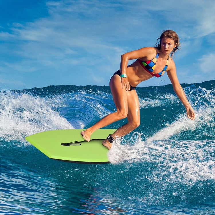 Super Surfing  Lightweight Bodyboard with Leash