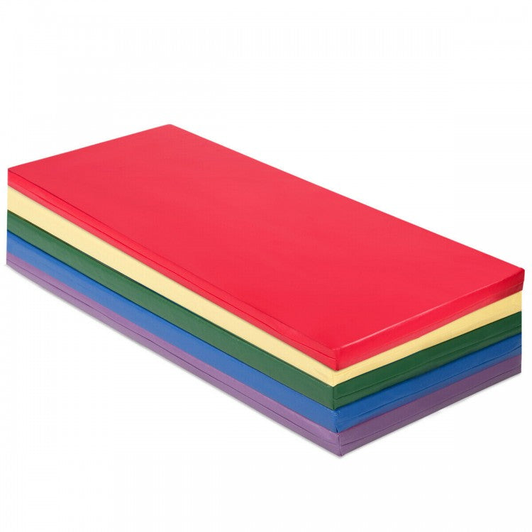 5 Pack 2 Inch Toddler Thick Rainbow Rest Nap Mats