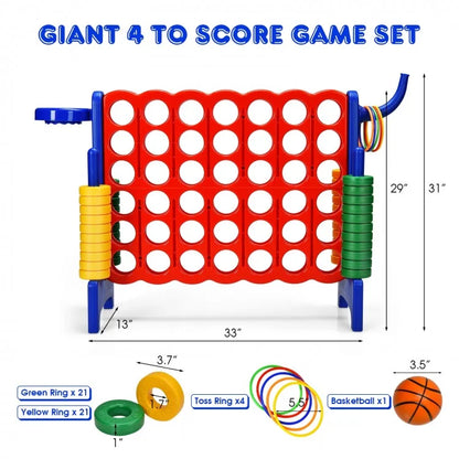 2.5ft 4-to-Score Giant Game Set