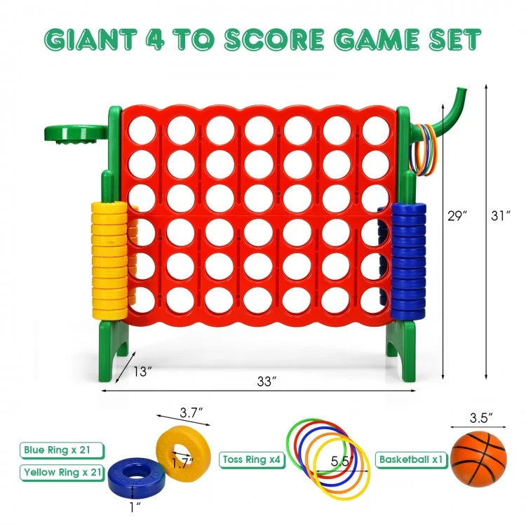 2.5ft 4-to-Score Giant Game Set