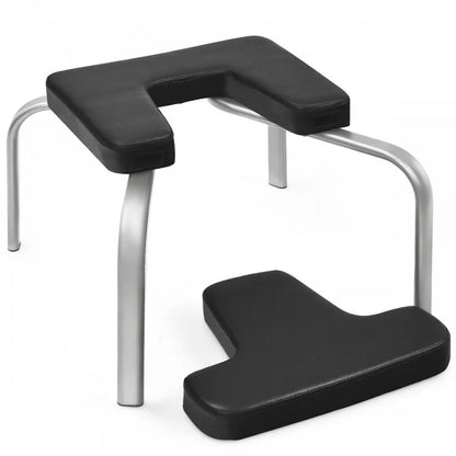 Banc de yoga en fer avec coussinets en PVC pour salle de sport familiale - Noir